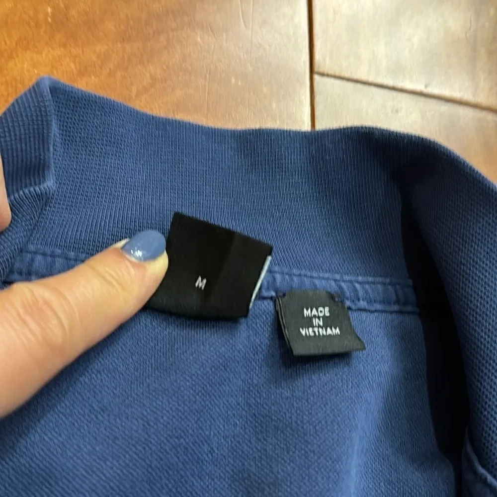 Hugo Boss Mens Blue Long Sleeve 1/4 Zip Pullover Jacket‎ Size M